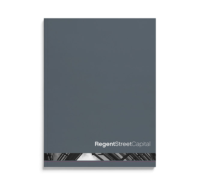 printed collateral design - regent street capital - point one percent 