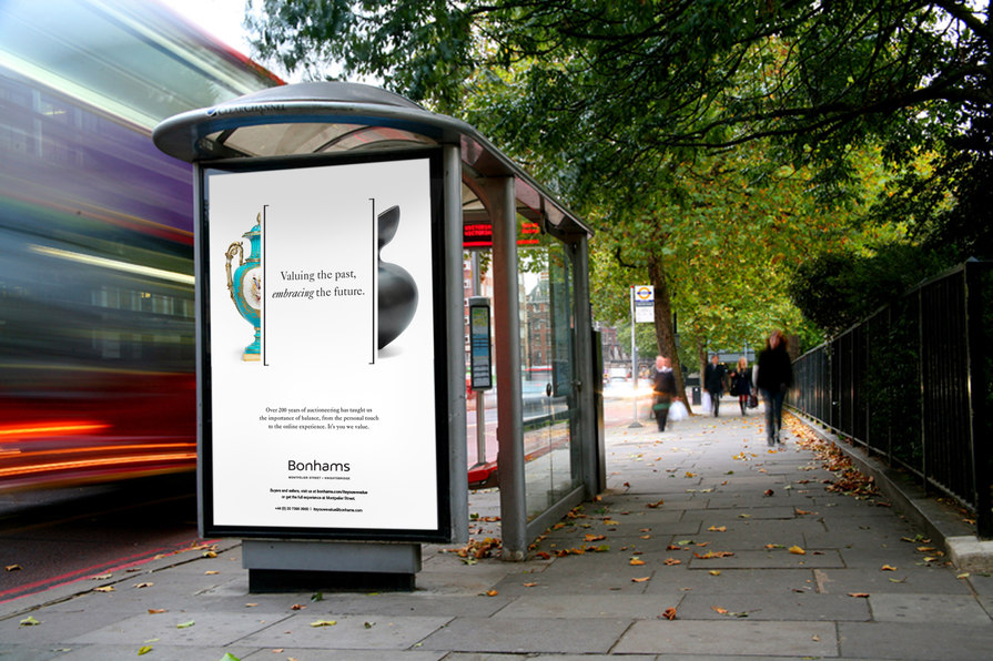 out of home advertising campaign vases modern and antique – Bonhams – Point One Percent