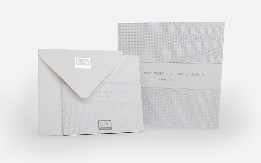 institute collateral with foil stamp – Erno Laszlo – Point one percent