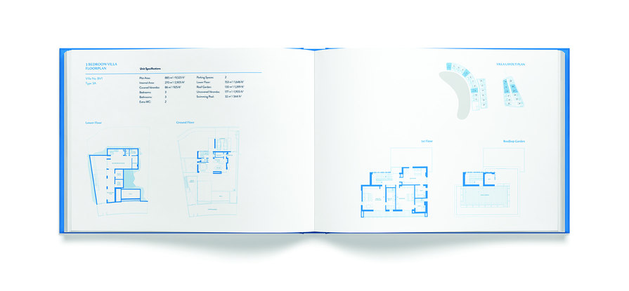 interior brochure spread with floor plan – Ayia Napa Marina – Point One Percent