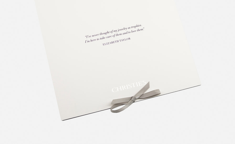 Elizabeth Taylor auction printed collateral – Christie’s – Point One Percent