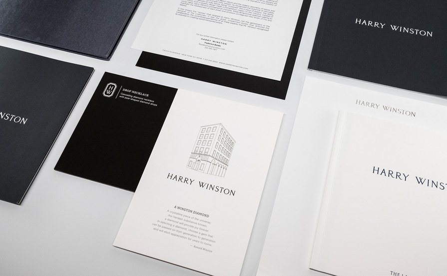 high-end printed collateral – Harry Winston – point one percent