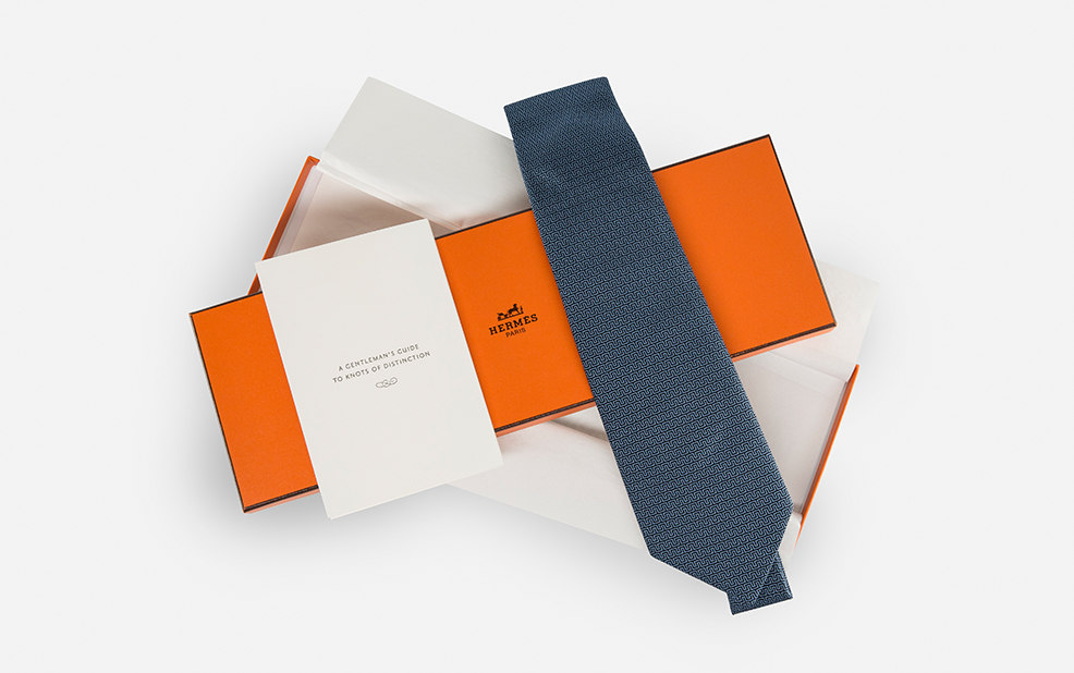 Hermes custom Tie and box – Flexjet – Point one percent 