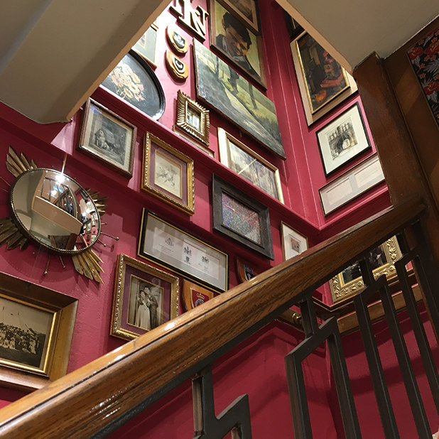 stairwell of art of retail store – New & Lingwood – point one percent