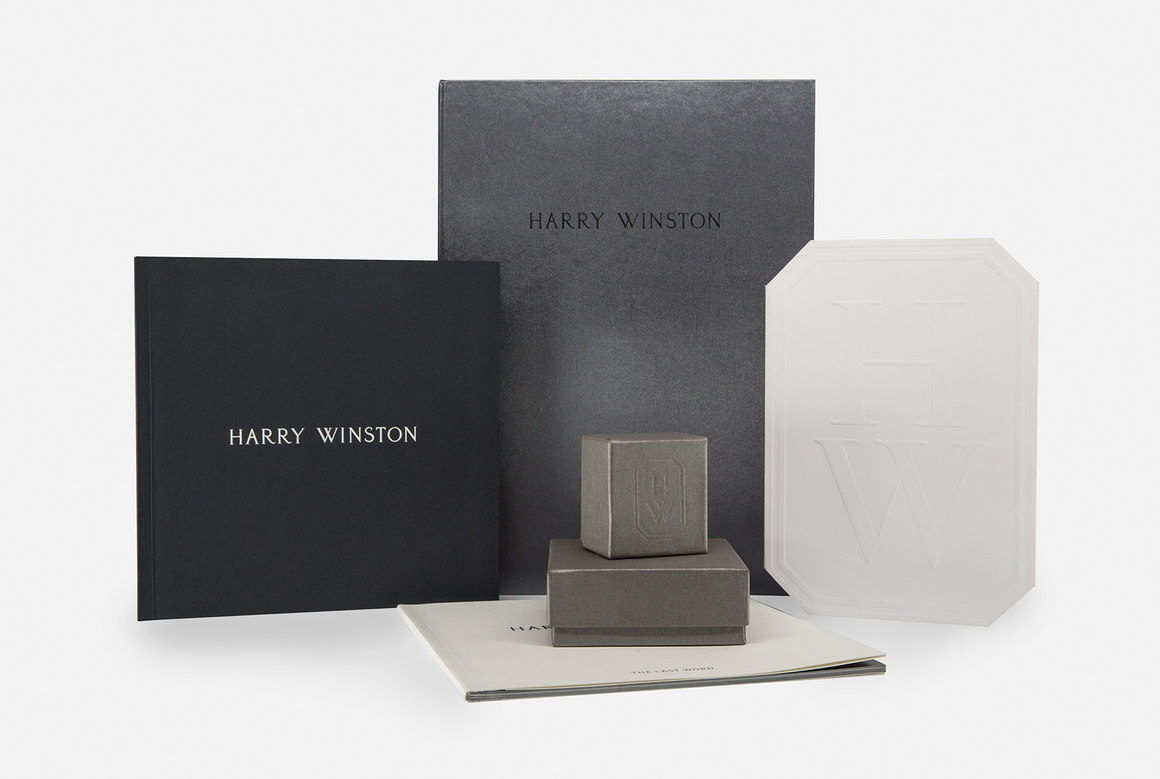 high-end packaging and collateral – Harry Winston – point one percent