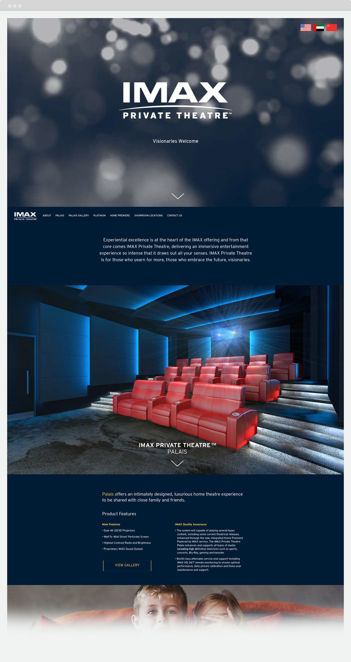 high end private movie theater website – IMAX Private Theatre – point one percent